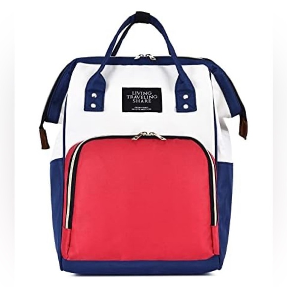 Living Traveling Share Other - Mother and Baby Backpack Anti-Theft Backpack (Color : Red with White) NEW!
